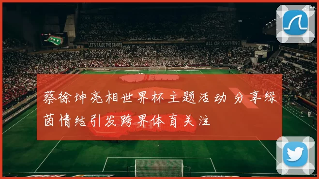 蔡徐坤亮相世界杯主题活动 分享绿茵情结引发跨界体育关注
